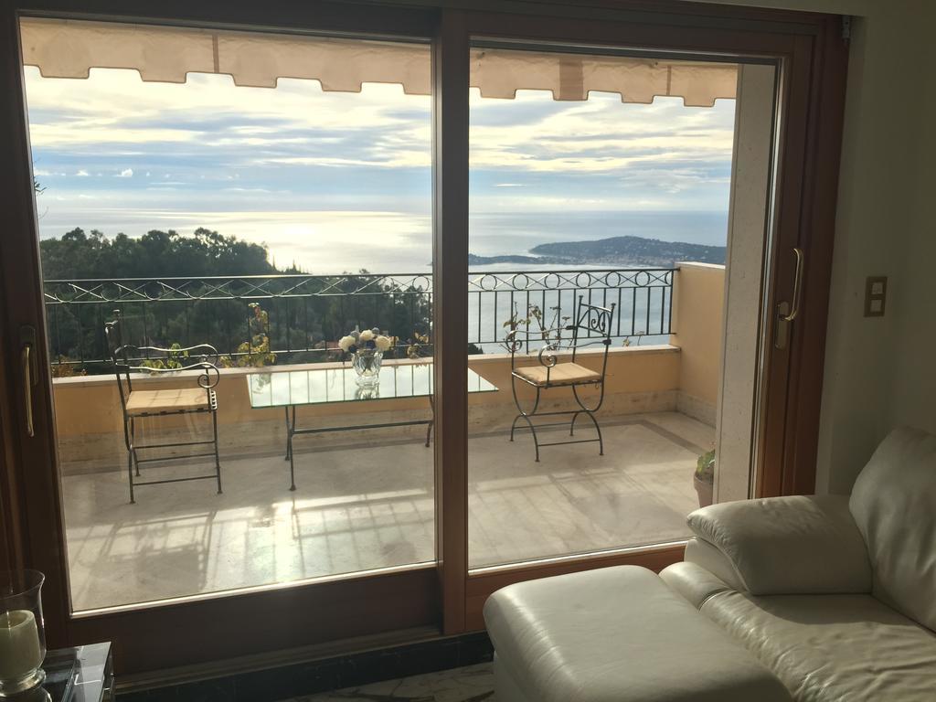 Sunny Panoramic Balcony Apartment Eze Exterior photo