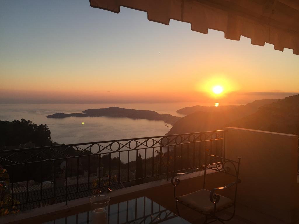Sunny Panoramic Balcony Apartment Eze Exterior photo